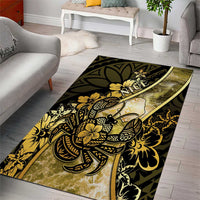 Niue Area Rug Niuean Crab Waves Style