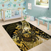 Niue Area Rug Niuean Crab Waves Style