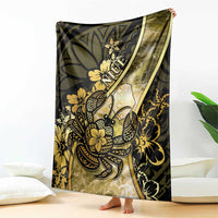 Niue Blanket Niuean Crab Waves Style