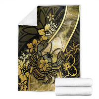 Niue Blanket Niuean Crab Waves Style