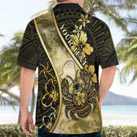 Personalised Niue Hawaiian Shirt Niuean Crab Waves Style