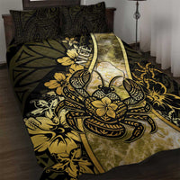 Niue Quilt Bed Set Niuean Crab Waves Style