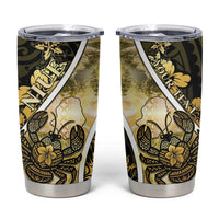 Personalised Niue Tumbler Cup Niuean Crab Waves Style