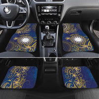Nauru Car Mats Hibiscus Polynesian Tribal Pattern