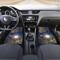 Nauru Car Mats Hibiscus Polynesian Tribal Pattern