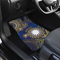 Nauru Car Mats Hibiscus Polynesian Tribal Pattern