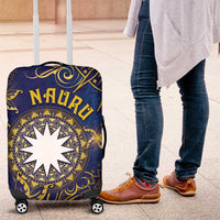 Nauru Luggage Cover Hibiscus Polynesian Tribal Pattern