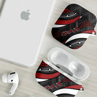 Aotearoa New Zealand Native Birds Map AirPods Case Silver Fern Tribal Pattern DT05 - Polynesian Pride