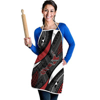 Aotearoa New Zealand Native Birds Map Apron Silver Fern Tribal Pattern DT05 - Polynesian Pride