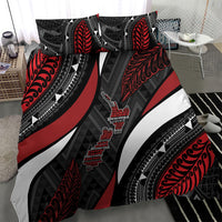 Aotearoa New Zealand Native Birds Map Bedding Set Silver Fern Tribal Pattern
