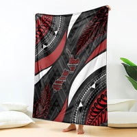 Aotearoa New Zealand Native Birds Map Blanket Silver Fern Tribal Pattern DT05 - Polynesian Pride