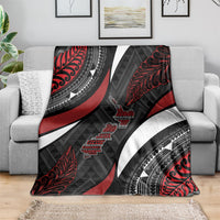 Aotearoa New Zealand Native Birds Map Blanket Silver Fern Tribal Pattern DT05 - Polynesian Pride