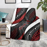 Aotearoa New Zealand Native Birds Map Blanket Silver Fern Tribal Pattern DT05 - Polynesian Pride