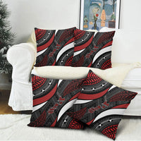 Aotearoa New Zealand Native Birds Map Pillow Cover Silver Fern Tribal Pattern DT05 - Polynesian Pride