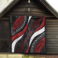 Aotearoa New Zealand Native Birds Map Quilt Silver Fern Tribal Pattern DT05 - Polynesian Pride