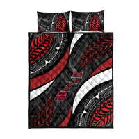 Aotearoa New Zealand Native Birds Map Quilt Bed Set Silver Fern Tribal Pattern DT05 - Polynesian Pride