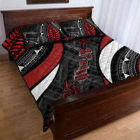 Aotearoa New Zealand Native Birds Map Quilt Bed Set Silver Fern Tribal Pattern DT05 - Polynesian Pride