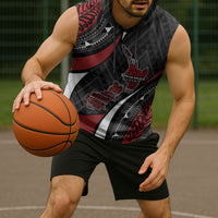 Aotearoa New Zealand Native Birds Map Sleeveless Hoodie Silver Fern Tribal Pattern DT05 - Polynesian Pride