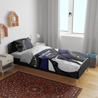 Personalised New Zealand Kiwi Bedding Set Silver Fern Tribal Pattern DT05 - Polynesian Pride
