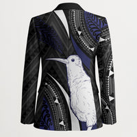 Personalised New Zealand Kiwi Blazer Silver Fern Tribal Pattern DT05 - Polynesian Pride