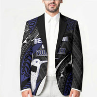 Personalised New Zealand Kiwi Blazer Silver Fern Tribal Pattern DT05 - Polynesian Pride