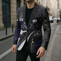 Personalised New Zealand Kiwi Blazer Silver Fern Tribal Pattern DT05 - Polynesian Pride