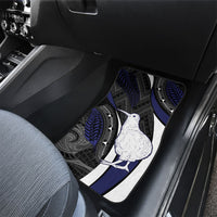 New Zealand Kiwi Car Mats Silver Fern Tribal Pattern DT05 - Polynesian Pride