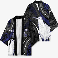 Personalised New Zealand Kiwi Kimono Silver Fern Tribal Pattern DT05 - Polynesian Pride