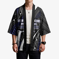 Personalised New Zealand Kiwi Kimono Silver Fern Tribal Pattern DT05 - Polynesian Pride