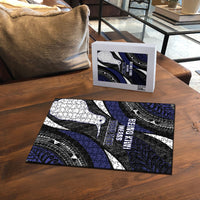 Personalised New Zealand Kiwi Puzzle Silver Fern Tribal Pattern DT05 - Polynesian Pride