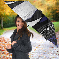 Personalised New Zealand Kiwi Umbrella Silver Fern Tribal Pattern DT05 - Polynesian Pride
