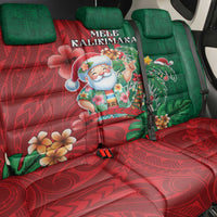 Hawaii Christmas Back Car Seat Cover Mele Kalikimaka Funny Hawaiian Santa - Polynesian Pride