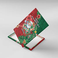 Hawaii Christmas Canvas Wall Art Mele Kalikimaka Funny Hawaiian Santa - Polynesian Pride