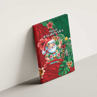 Hawaii Christmas Canvas Wall Art Mele Kalikimaka Funny Hawaiian Santa - Polynesian Pride