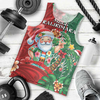 Hawaii Christmas Men Tank Top Mele Kalikimaka Funny Hawaiian Santa - Polynesian Pride