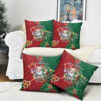 Hawaii Christmas Pillow Cover Mele Kalikimaka Funny Hawaiian Santa - Polynesian Pride