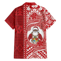 Tonga Christmas Family Matching Off Shoulder Short Dress and Hawaiian Shirt Kilisimasi Fiefia - Polynesian Pride