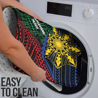 Philippines Christmas Bathroom Set Xmas Tree Filipino Tribal Patterns - Polynesian Pride