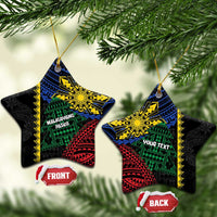 Personalised Philippines Christmas Ceramic Ornament Xmas Tree Filipino Tribal Patterns - Polynesian Pride