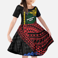 Personalised Philippines Christmas Family Matching Off Shoulder Short Dress and Hawaiian Shirt Xmas Tree Filipino Tribal Patterns - Polynesian Pride
