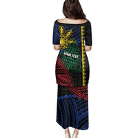 Personalised Philippines Christmas Family Matching Puletasi and Hawaiian Shirt Xmas Tree Filipino Tribal Patterns - Polynesian Pride