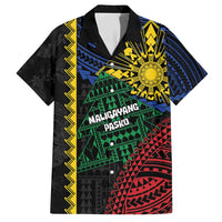Personalised Philippines Christmas Family Matching Short Sleeve Bodycon Dress and Hawaiian Shirt Xmas Tree Filipino Tribal Patterns - Polynesian Pride