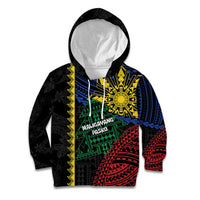 Personalised Philippines Christmas Kid Hoodie Xmas Tree Filipino Tribal Patterns - Polynesian Pride