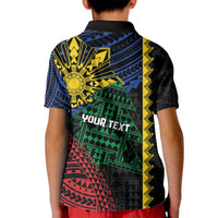 Personalised Philippines Christmas Kid Polo Shirt Xmas Tree Filipino Tribal Patterns DT05 - Polynesian Pride
