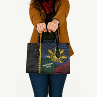 Philippines Christmas Leather Bag Xmas Tree Filipino Tribal Patterns - Polynesian Pride