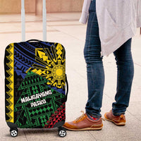 Philippines Christmas Luggage Cover Xmas Tree Filipino Tribal Patterns - Polynesian Pride