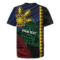 Personalised Philippines Christmas Rugby Jersey Xmas Tree Filipino Tribal Patterns DT05 - Polynesian Pride