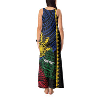 Personalised Philippines Christmas Tank Maxi Dress Xmas Tree Filipino Tribal Patterns - Polynesian Pride