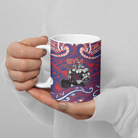 Personalised Samoa Gym Ceramic Mug Muscle Samoan Tribal Waves - Polynesian Pride