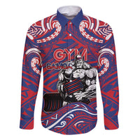Personalised Samoa Gym Family Matching Tank Maxi Dress and Hawaiian Shirt Muscle Samoan Tribal Waves - Polynesian Pride
